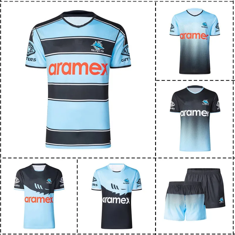 Cronulla Sharks 2025 Training Rugby Jersey - Pánska Veľkosť: S -5XL （Názov tlače） Špičková kvalita