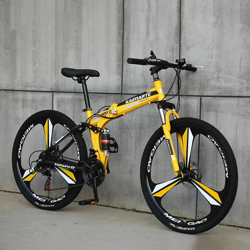 Cross Life Skladanie horských bicyklov Softail Prevodovka 26 palcov dospelých študentov prenos prenos cyklistiky Dual Disc Brzdí bicykel 2024