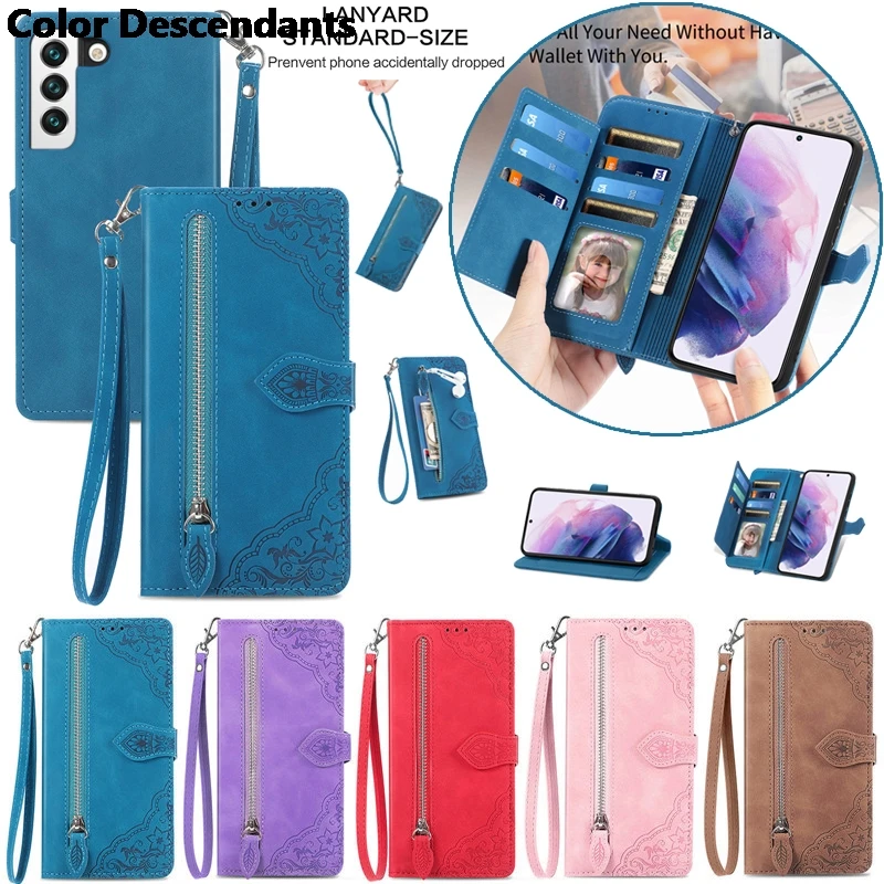 Crossbody Flip Leather Wallet Cards Solt Case pre Oppo Realme 11 5G 10 Pro 9 8 8i 7 6 C55 C53 Long Lanyard Strap Book Bag Cover