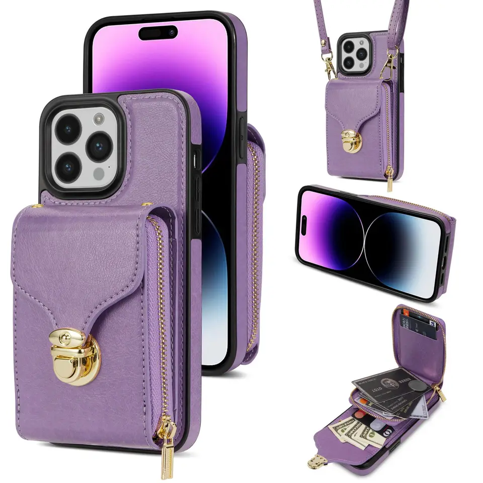 Crossbody Lanyard Peňaženka Púzdro pre telefón pre iPhone 13 12 Mini 15 14 11 Pro xs Max xr x 8 7 plus držiteľ karty kožený kryt kože