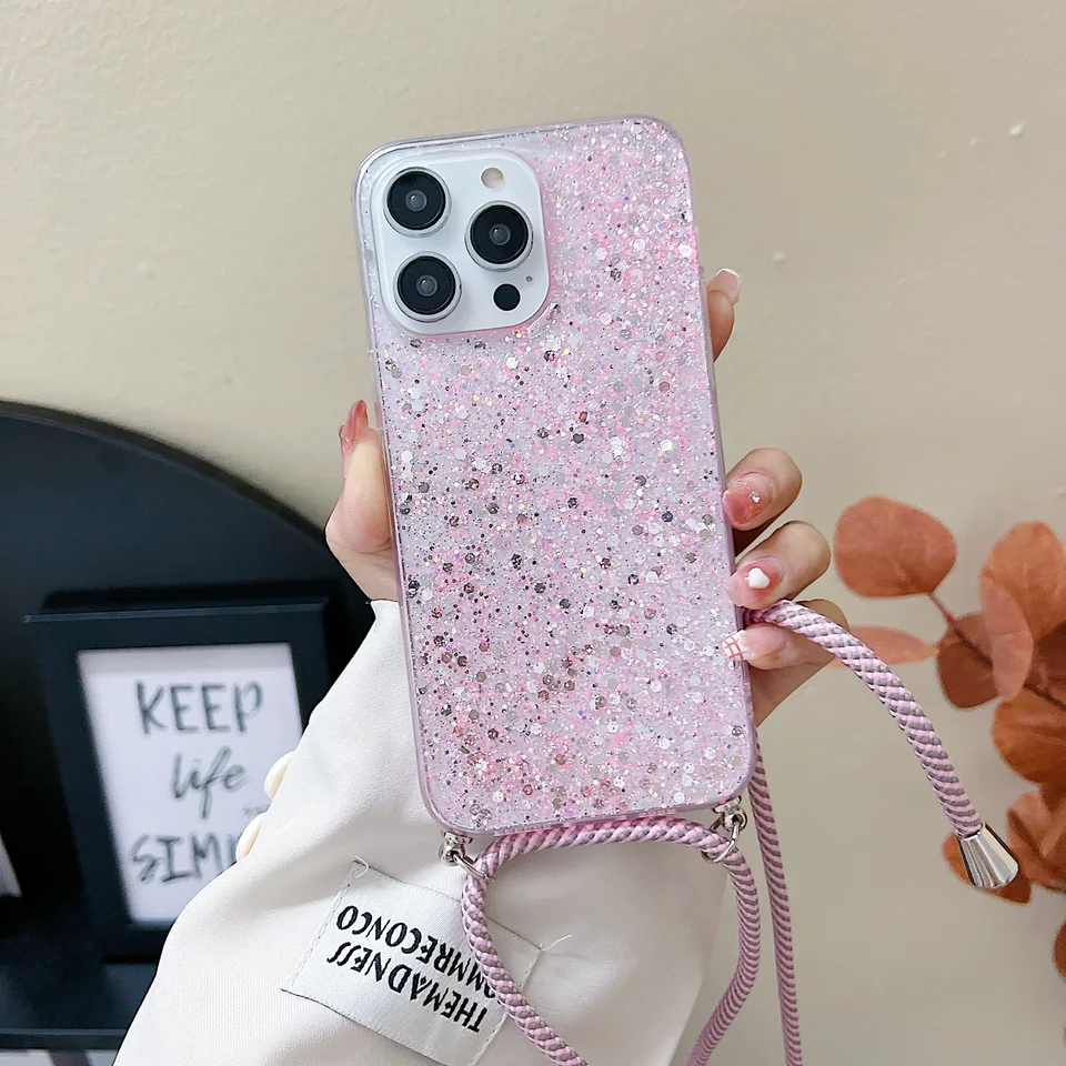 Crossbody Náhrdelník šnúrka na šnúrku pre puzdro pre telefón pre Oppo Realme 6 7 7i 8 9i 9 Pro C11 C12 C15 C21Y GT NEO 2T 3T 2 3 3 Pro Master Cover Cover