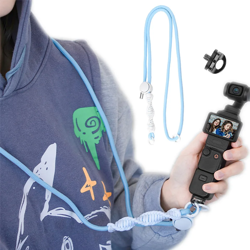 Crossbody Strap Camera Camera Lanyard Anti-Lost Lany pre Dji Osmo Pocket 3 pre príslušenstvo Insta360 X4