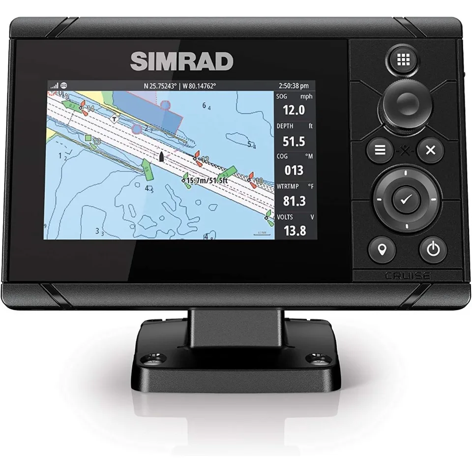 Cruise 5-5-palcový GPS ChartPlotter s prevodovým prevodom 83/200 predpätie C-map US Coastal Maps
