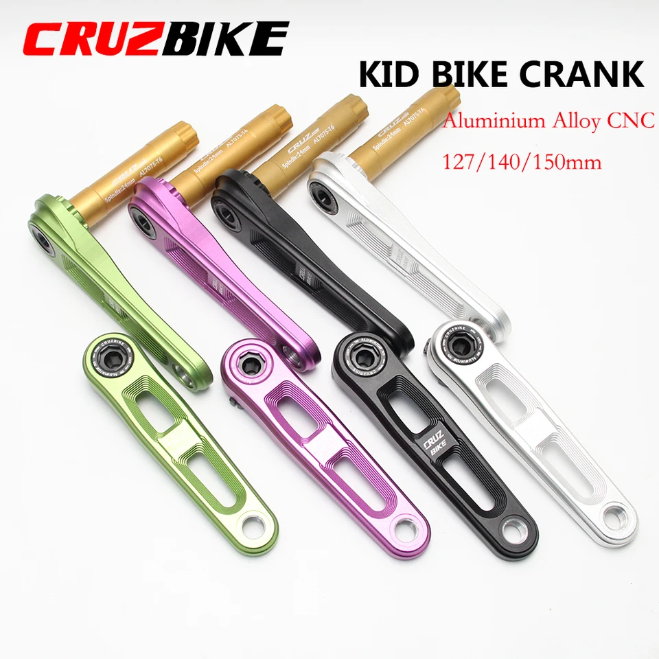 Cruzbike Detský skladací bicykel Crankset Kid's Bicycle Hollow Tech Crank Ultralight 127/140/150 mm hliníková zliatina 7075 osi 7075