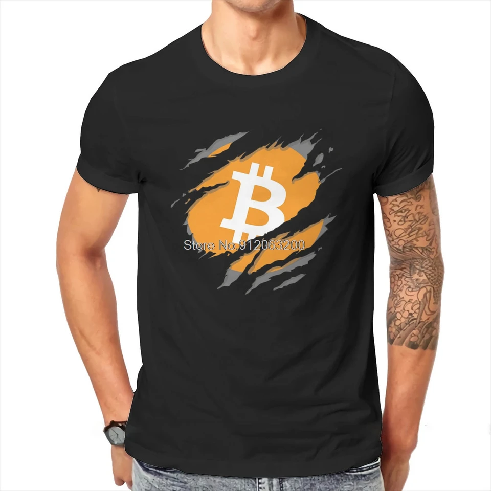 Cryptocurrency Crypto Miner Bitcoin BTC a krypto dizajn Tshirt muži alternatíva plus veľkosť punk tričko