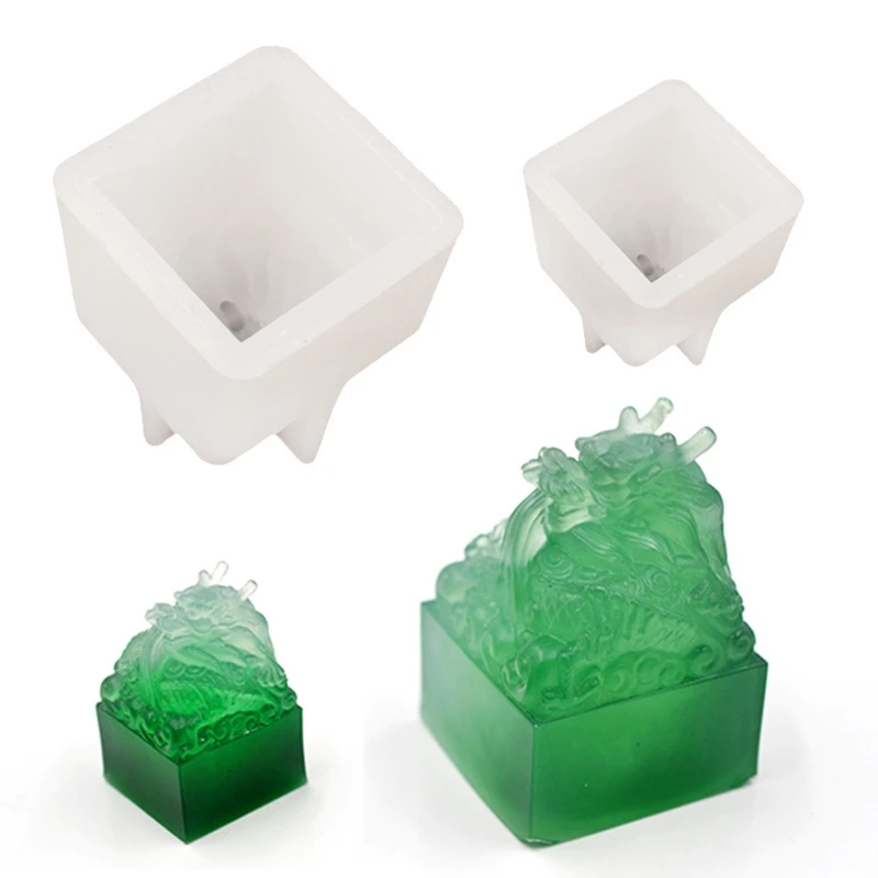 Crystal Epoxid Reviin Fold Dragon for Head Seal sochárske remeslá silikón Mou