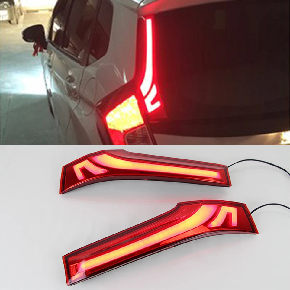 CSCSNL 1 párové auto Light pre Honda Fit Jazz 2014 2015 2016 2017 2018 LED zadný nárazník zadný nárazník zadné svetlo hmlové lampa Brzdenie svetla