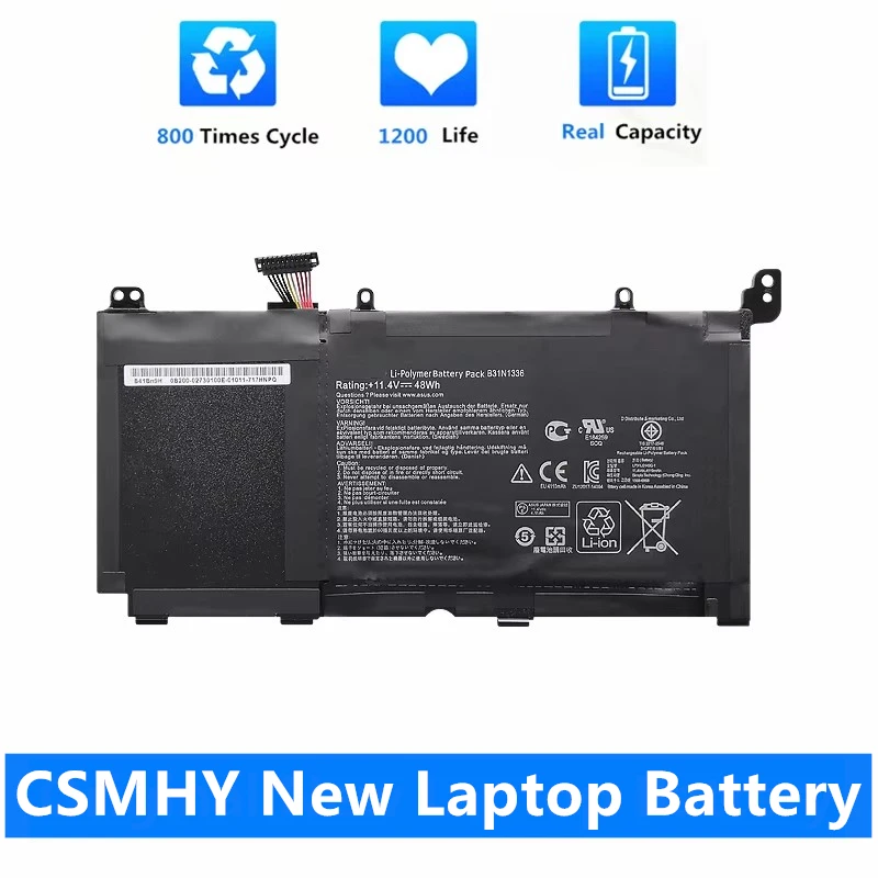 CSMHY NOVINKA 48WH B31N1336 NAPLATNÝ BATTERS pre ASUS VIVOBOOK C31-S551 S551 S551L R553L R553LF K551LN V551L K551L V551L