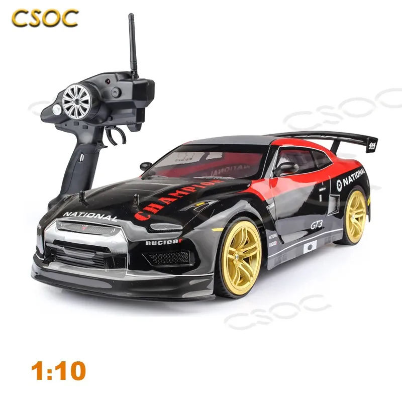 CSOC 1:10 Vysokorýchlostné RC Drift Racing Cars Dramow Control Hračky pre chlapcov Big Of-Road 4WD LED svetlomety Dropship