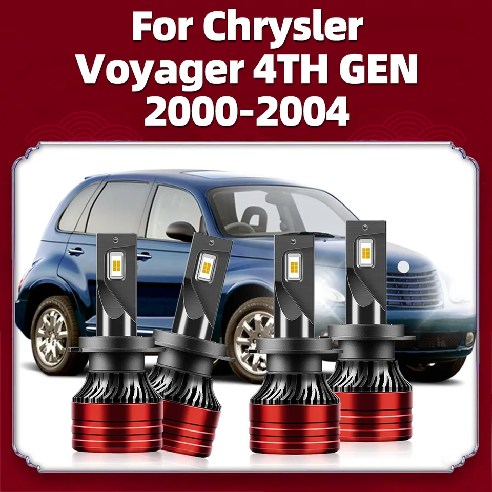 CSP Chips Auto LED svetlomety 20000 lm 120 W vysoké nízke žiarovky 12 V žiarovky 9005 H7 pre Chrysler Voyager 4. Gen 2000 2001 2002 2003 2004