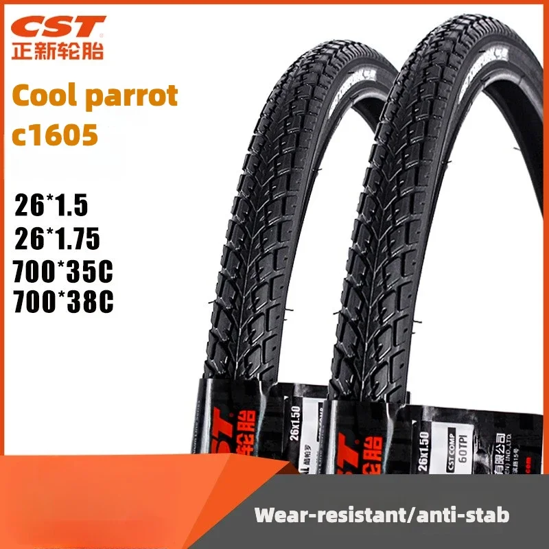 CST Zhengxin C1605 Cool Paro Stabilif-odolný, odolný voči opotrebovaniu 26x1.5 Vonkajšia pneumatika 700x35c/38c Mountain Touring Bicycle Bicykel Tire