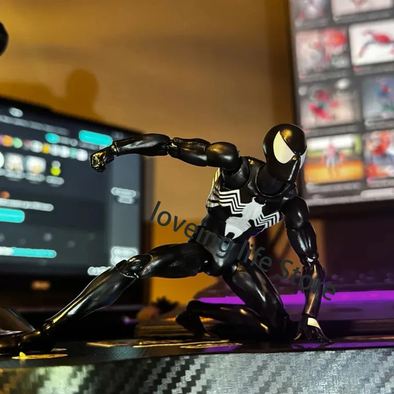CT Hračky 1/12 Úžasný Spider-Man Mafe 147 SHFIGUARTS Spider Man Venom Symbiotická akcia Obrázok 6 