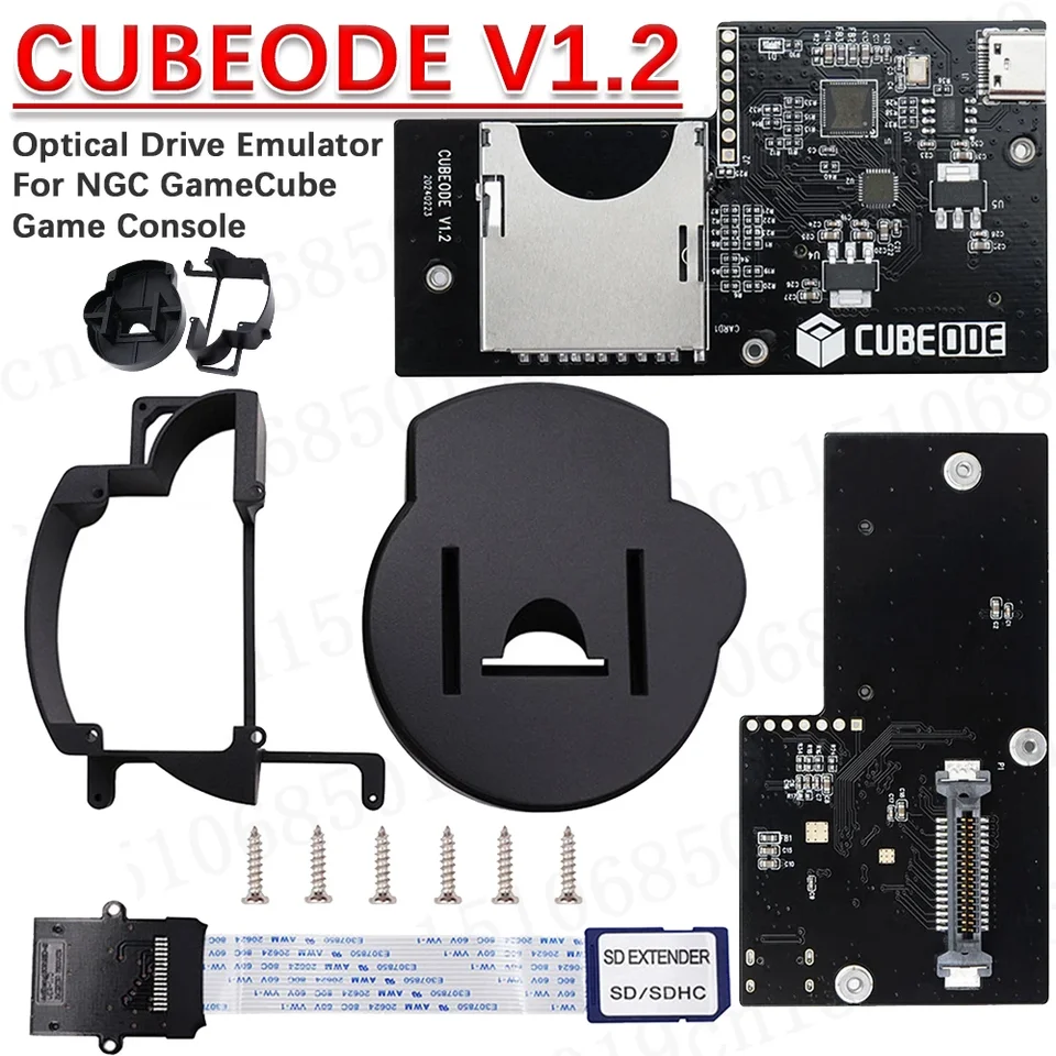 Cubeode v1.2 Emulátor Optical Drive Emulator No SD2SP2/SDGECKO Vyžaduje sa nahradiť pôvodnú jednotku DVD pre hernú konzolu NGC Gamecube