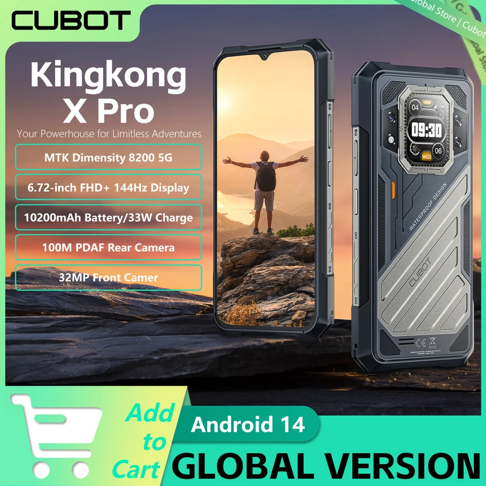 Cubot Kingkong X Pro Smartphone Dimensity 8200 5G 6,72 
