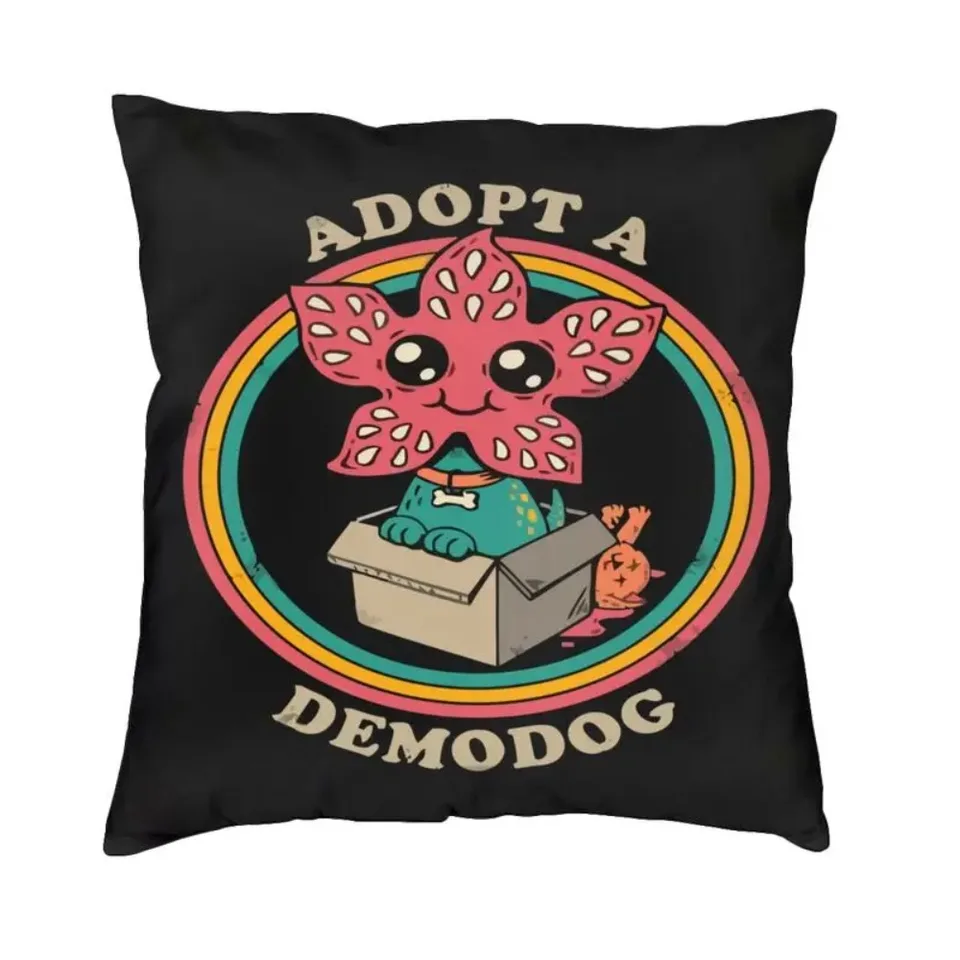 Cudzinec 80. rokov Demogorgon Things Horror TV Dustin Upside Down Hrot vankúš Cover Domáce dekorácie demogorgon vankúš na vankúš