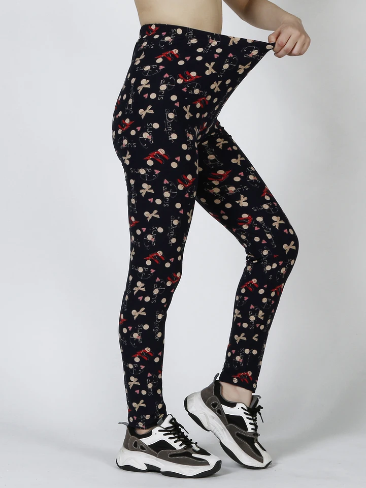 Cuhakci Floral Sexy Pants Printed Legging Women Love Fitness Leggins