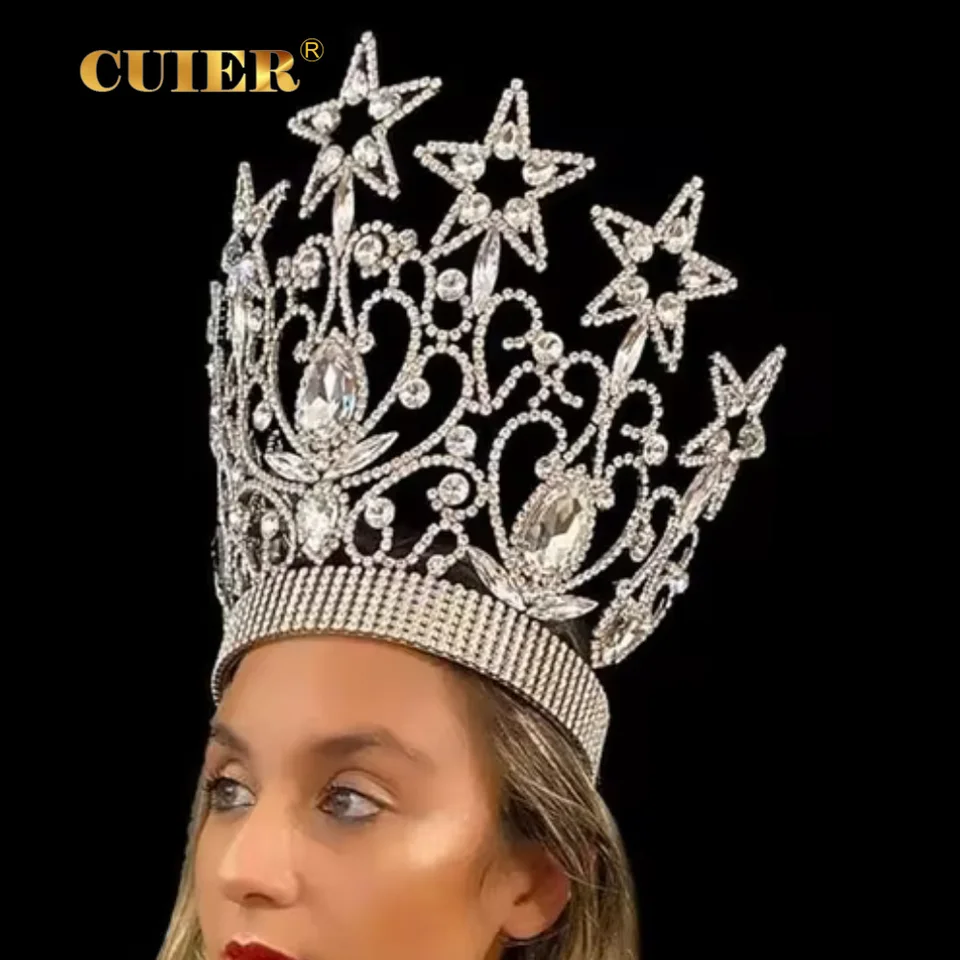 Cuier Luxusná obrovská veľkosť krásy sprievodné sklenené kryštály Kryštál pre dám