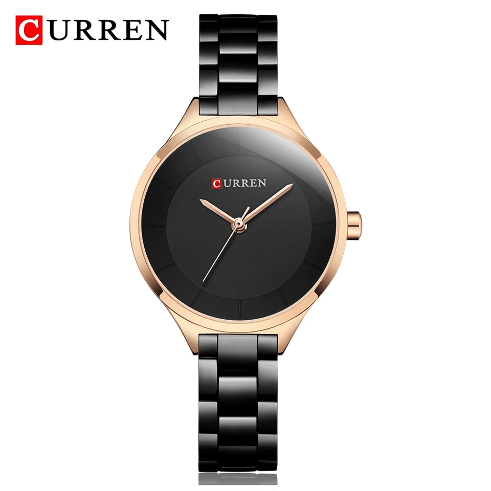 Curren Brand Fashion Ladies hodinky z nehrdzavejúcej ocele Analógové kremeň dám