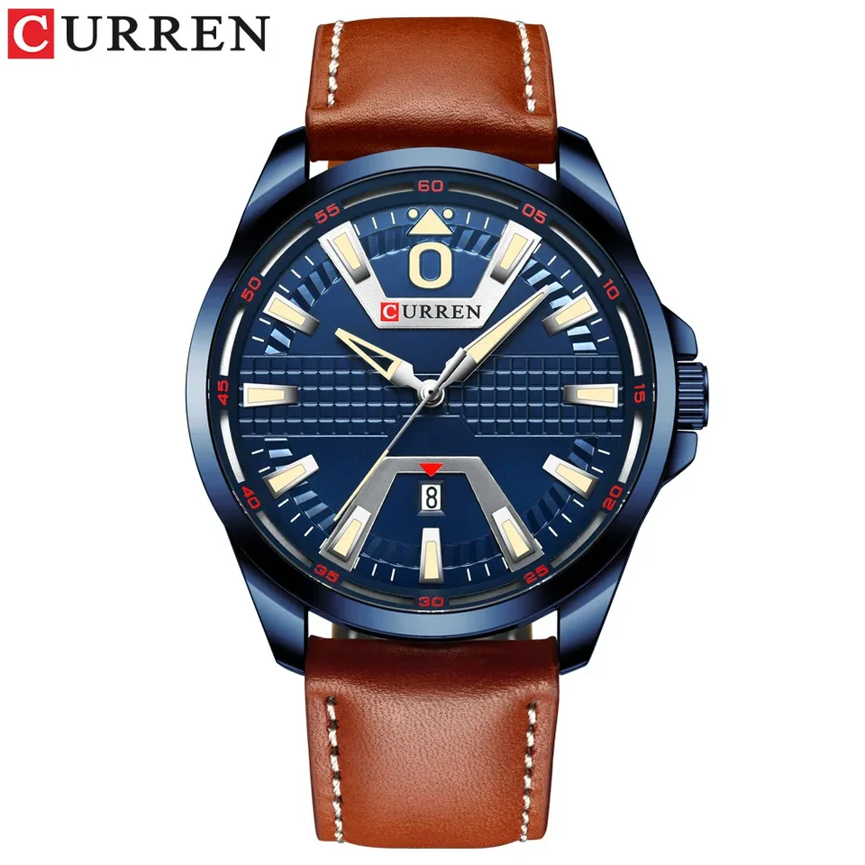Curren Top Luxury Brand 8379 Men's Watch Witerproof Quartz Belt Watch Business Men's Watch Calendar WatchJavaScript