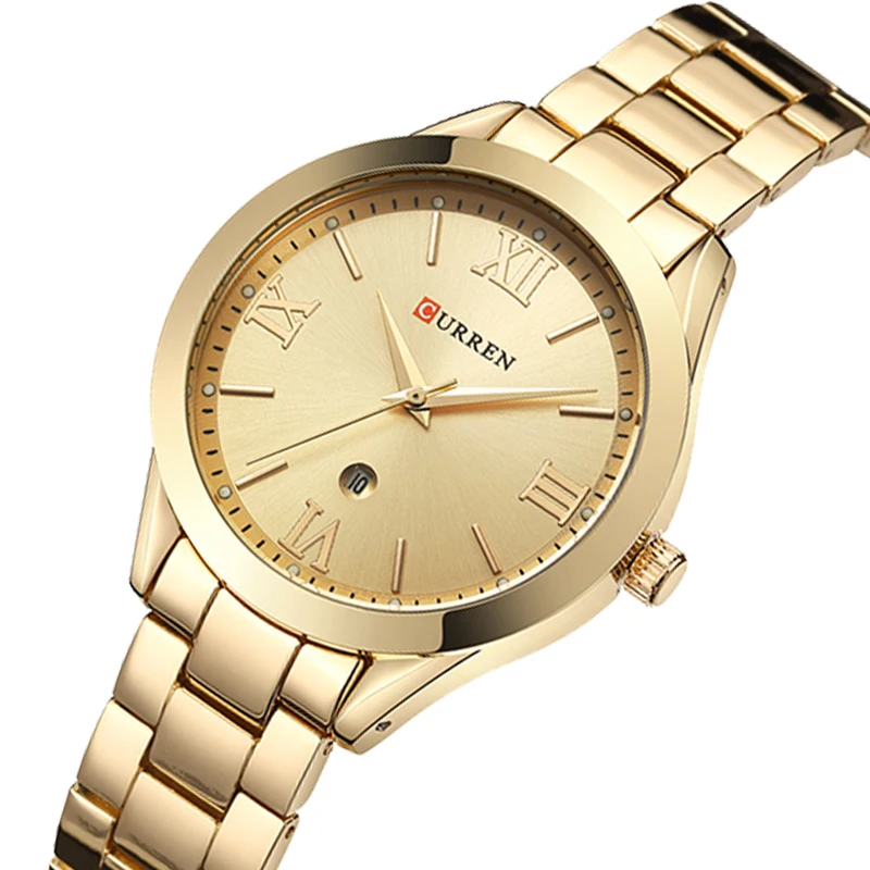 Curren Watch Women Top Brand Quartz Žena náramok hodinky z nehrdzavejúcej ocele Hodinky pre dámy reloj Mujer Gift Rose Gold