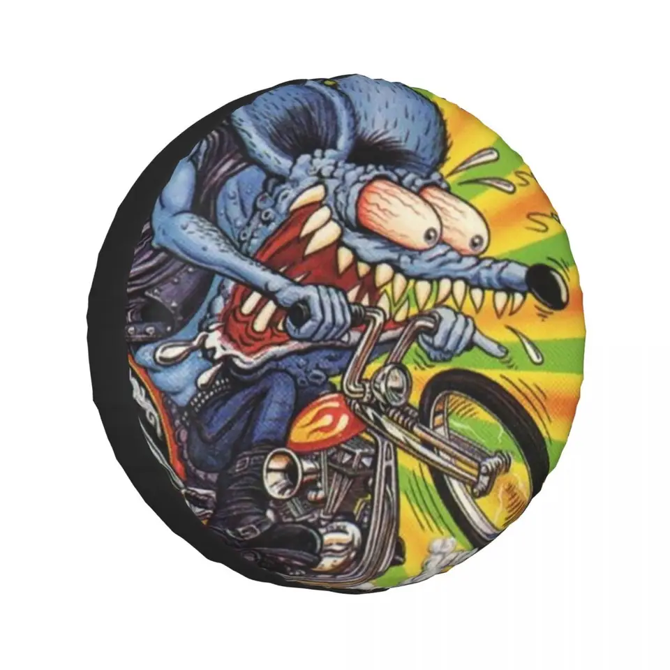 Custom Anime Cartoon potkan Fink Crossbody Suver Tire Cover pre Car Trailer 4x4 Chránič kolieska 14 