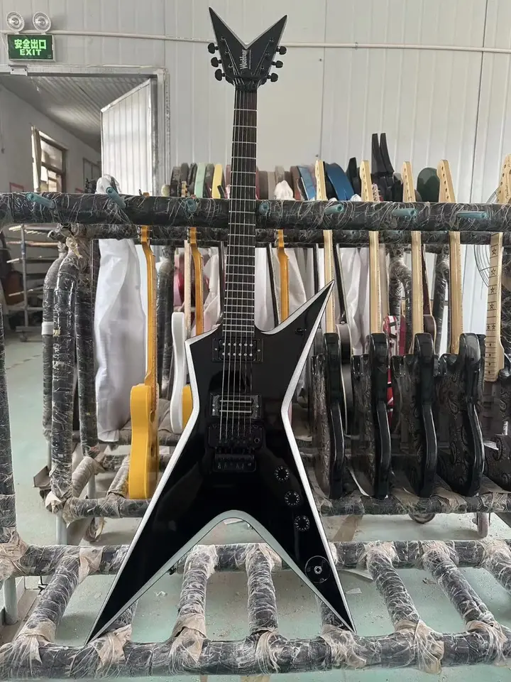 Custom Dean Dimebag Darrell Electric Guitar s hmatníkom Rosewood, akceptovať gitaru a basový OEM