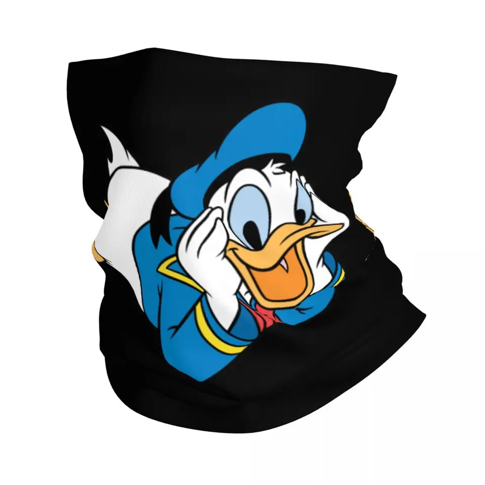 Custom Donald Duck Anime Manga Winter Headband Warter Warmer Men Ženy lyžiarska kempingová trubica šatka tvár Bandana Gaiter