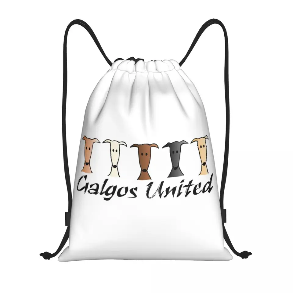 Custom Galgos United Greyhound Replace Bag Muži ženy Ľahké Sighthound Whippet Dog Sports Gym Storage Batoh