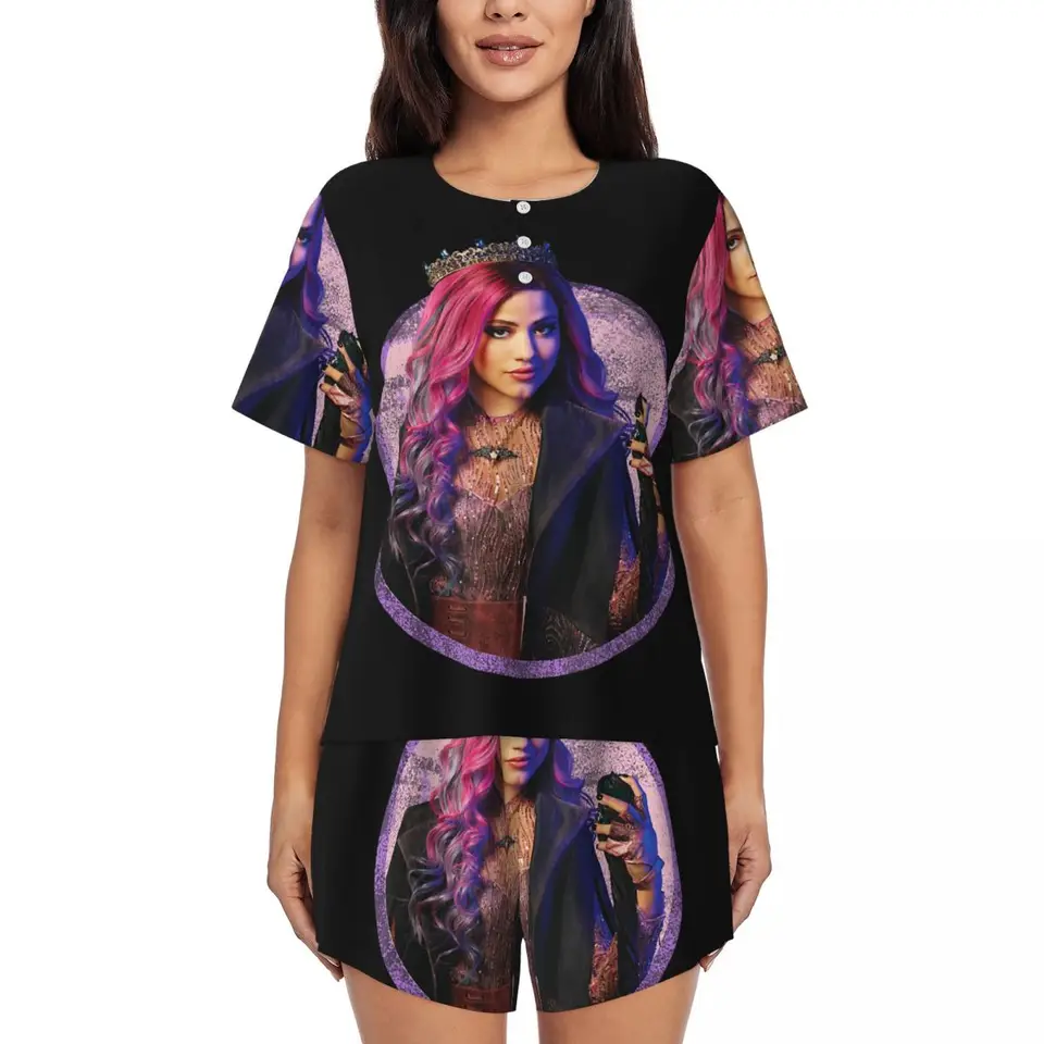 Custom potomkovia Audrey pyžama súpravy Ženy 2 kusové krátke rukávy PJS Shorts Sleepwear