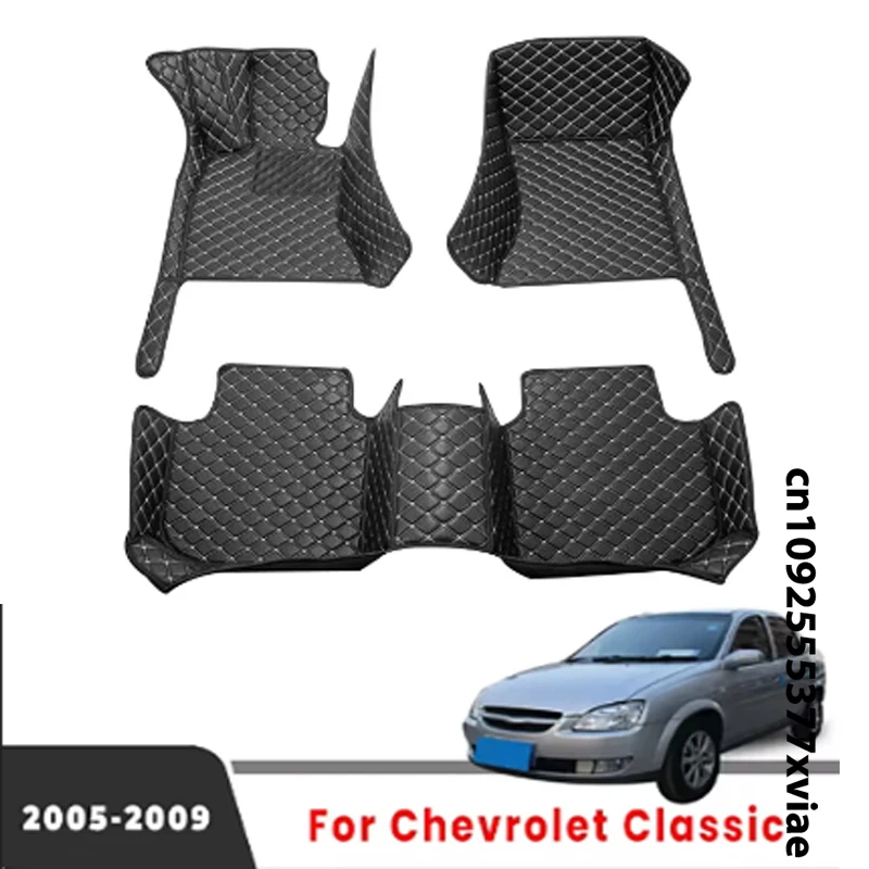 Custom pre Chevrolet Classic 2009 2008 2007 2006 2005 Koberce Koberce Automatické interiérové ​​doplnky Footpads pokrývajú podlahové rohože