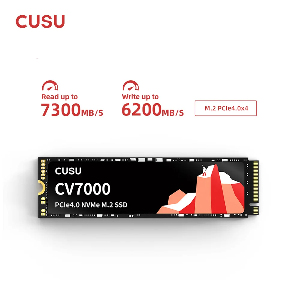 CUSU NVME SSD 1TB M2 2TB SSD M.2 2280 PCIE4.0 Pevný disk Disk SSD PS5 pre prenosný počítač