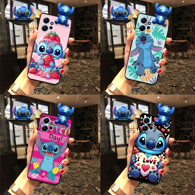 Cute 3D Stitch Dolltle Puzdet pre Redmi 9 K50 Pro Xiaomi Mi 12 13 Lite TPU Soft Cartoon Gift Girl Case Case