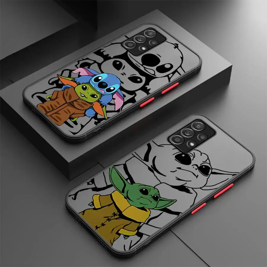 Cute Baby Yoda Telefón pre puzdro pre Samsung A12 A13 A14 A15 A22 A23 A32 A52 A72 4G 5G A25 A33 A34 A35 A53 A54 A55 A55 A73 5G A24 4G 4G 4G 4G 4G