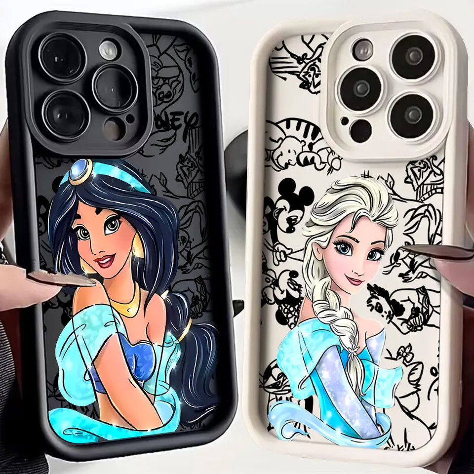Cute Disney Princess Telefon Case pre OnePlus 12 12R 11R 10R 10R 8T NORD CE 2 3 4 LITE 5G Soft Silikone TPU Zadný kryt