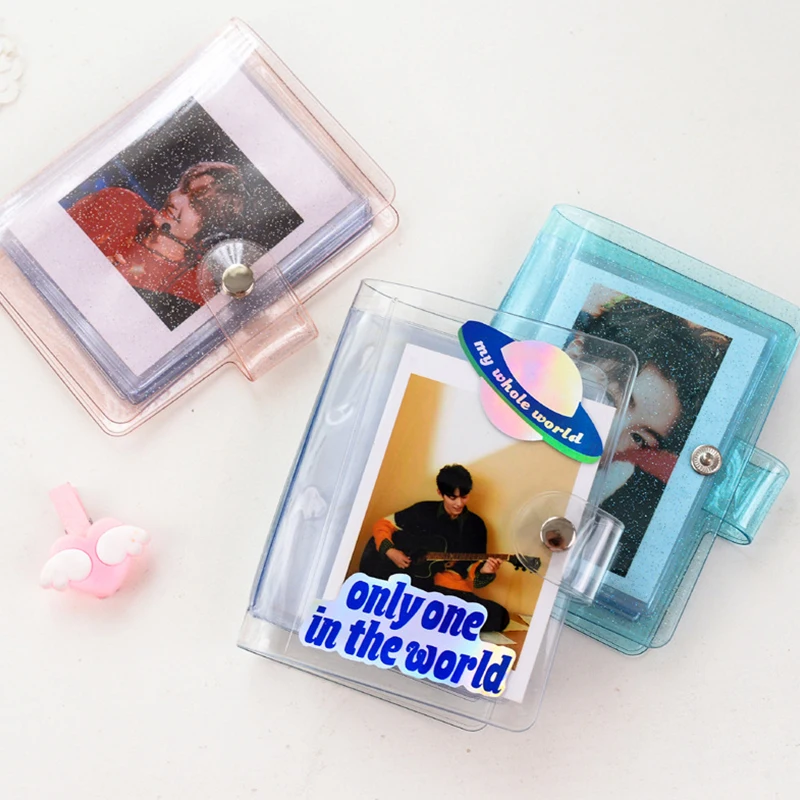 Cute Mini Holds 32 Fotografie Instax Album želé farebné fotoalbum pre 2,5 x 3,5 palca mini fuji instax a meno karta Mini fotoalbum