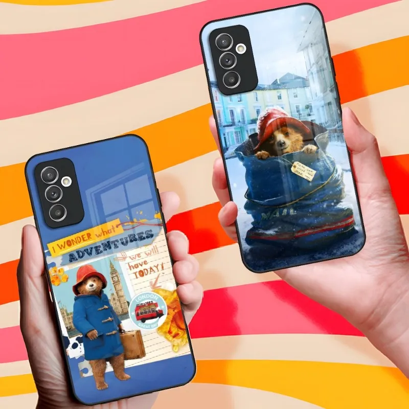 Cute Paddington Bear Telefón pre puzdro pre Samsung A13 A72 A71 A70 A54 A52 A51 A50 A50 A42 A20 A20 A14 A12 A34 A33 A32 A31 A31 A30 A30 A32 A22 A21