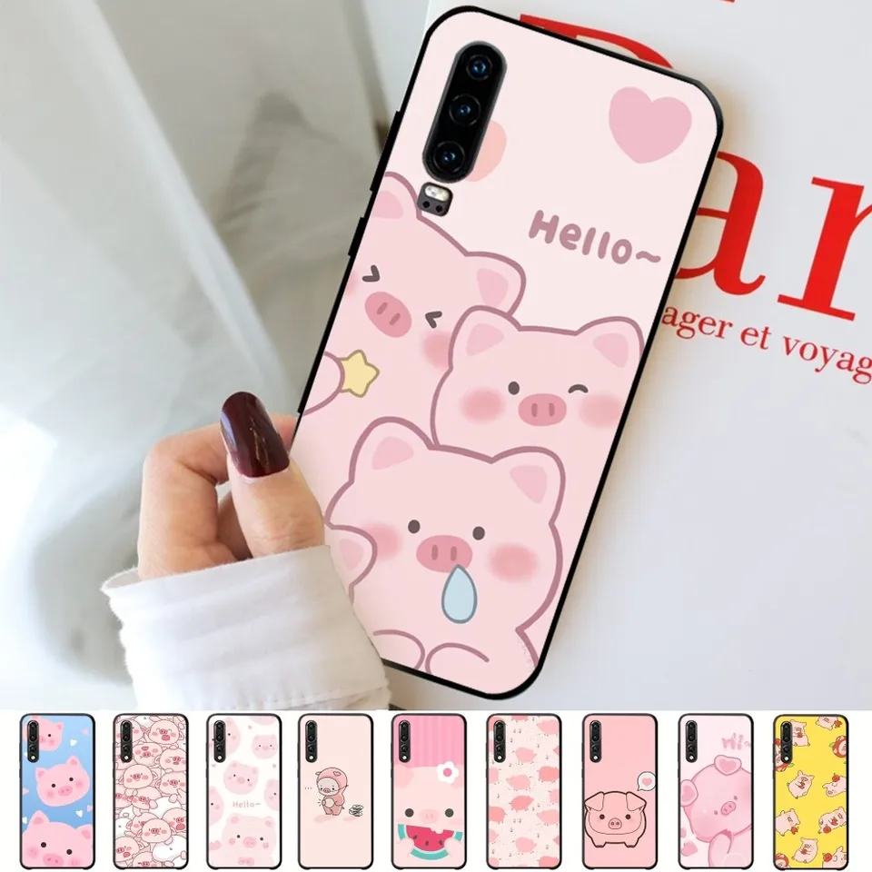 Cute Piggy Telefón puzdro pre Redmi 8 9 10 POCOX3 Pro pre Samsung Note 10 20 pre huawei mate 20 30 40 50 lite