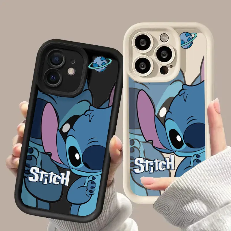 Cute Stitch Telefón pre iPhone 16 Pro Max 11 12 13 14 15 Pro Max 16 Plus 7 8 12 13 Mini xr x Xs pár krycí karikatúra silikón