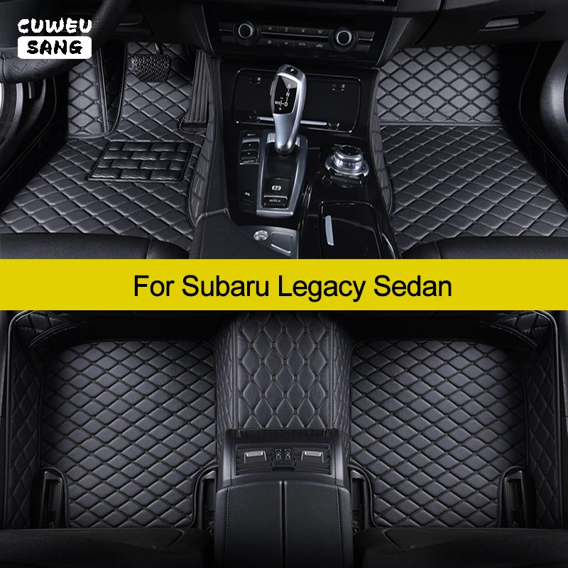 Cuweusang vlastné podlahové rohože pre autá pre Subaru Legacy Sedan Automatické koberce nohy Coche Accessorie