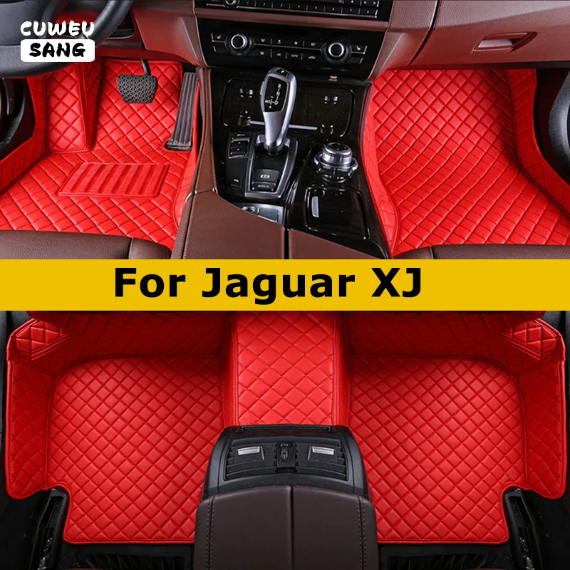 Cuweusang vlastné podlahové rohože pre autá pre Jaguar XJ 2003-2023 Automatické koberce nohy Coche Accessorie