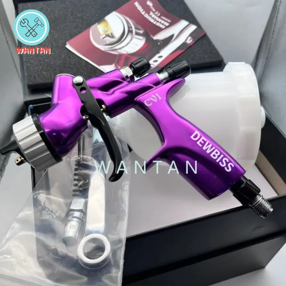 CV1 striekajúca pištoľ 1,3 mm z nehrdzavejúcej ocele Air Sprave Gun 600 ccm automobilový hvlp