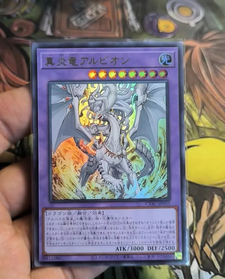 Cyac-JP035 Albion, žiarovka drak ultra vzácny Yugioh Japonec