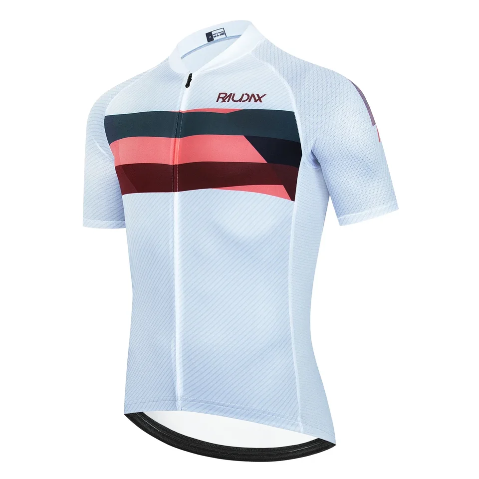 Cycling Jersey 2025 Pro Team Raudax 2025 Men Slim Fit Cycling Clothing Fashion Bike Jersey Vysoko kvalitné cyklistické košele