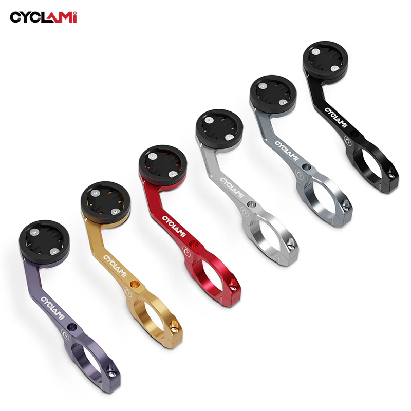 Cyklami hliníková zliatina obojstranný bicykel Mount Mount MTB Road GPS Držiteľ svetlometov Bracke pre bicykel Garmin Xoss Igpsport