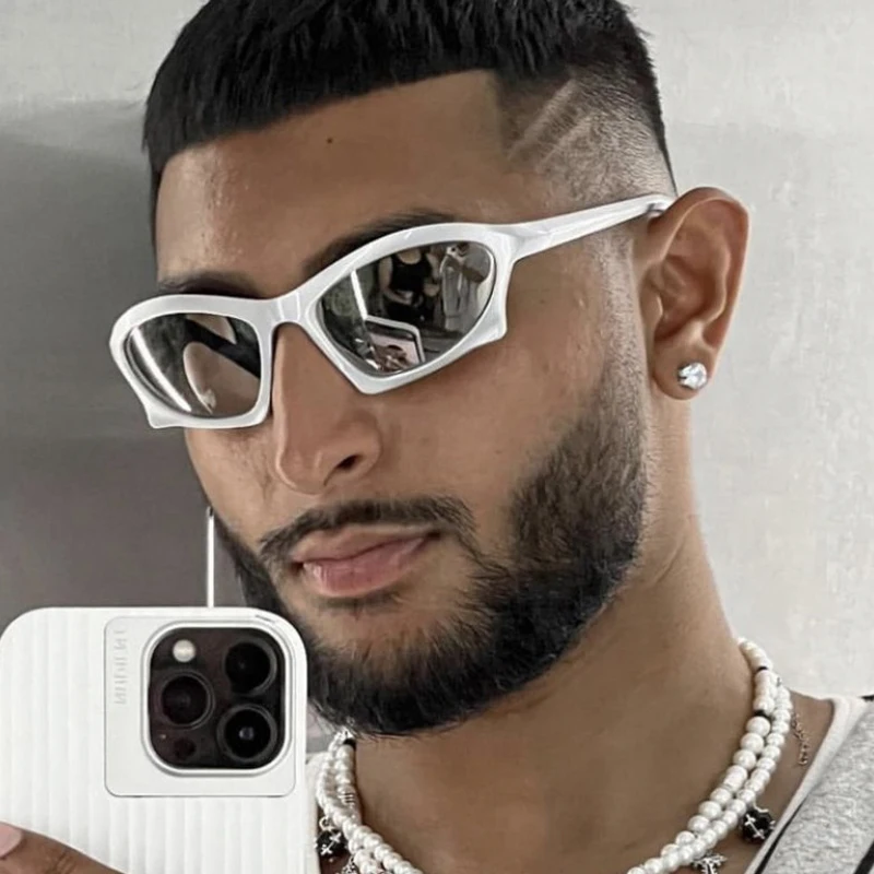 Cyklistické módne punkové slnečné okuliare Ženy Nové 2000 Sports Sun Sun Guels Goggle Men Trends Polygonské okulia
