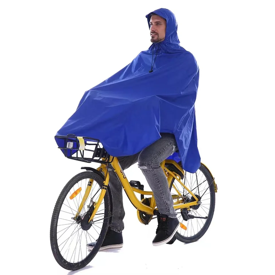 Cyklistické prúžky na bicykli Single Adult Raincoat Men's and Women Rainscoat Študenti jazdiaci vodotesný nadrozmerný elektrický plášten