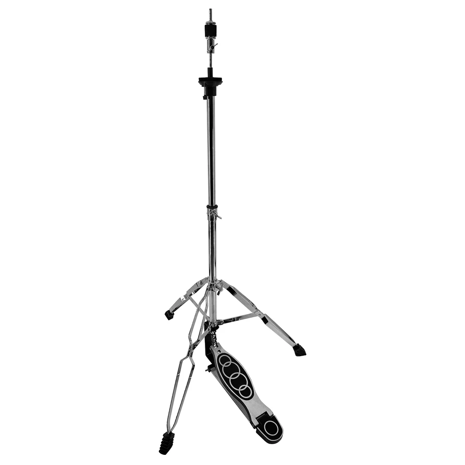 Cymbal stojan prenosný hi-hat stojan s hladký pedál 3legs Podporuje nastaviteľnú výšku Praktický držiak činelu pre univerzálny cymbal