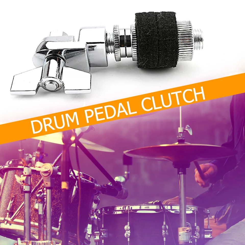 Cymbalská spojka 6 mm stredový otvor Cymbal stojan zliatiny zliatiny Hi-Hat Mäkká plsná podložka spojka Cymbal držiak jazzový bubnový doplnok