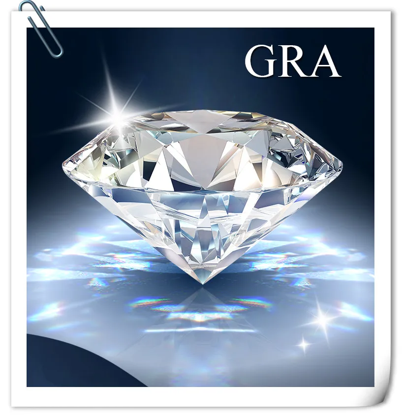 D 100% Moissanita Stones pre šperky s GRA 100% Real Moissanite Certified Lab Grown Pass Diamond Tester Loose Gemstones Gemstones