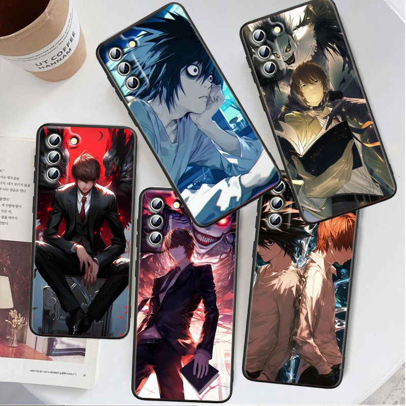 D-Death Note Cool Art pre Samsung Galaxy S24 S23 S22 S21 S20 Fe S10 S10E Plus Ultra Pro Lite 5G Black Funda Phone Funda Phone Case